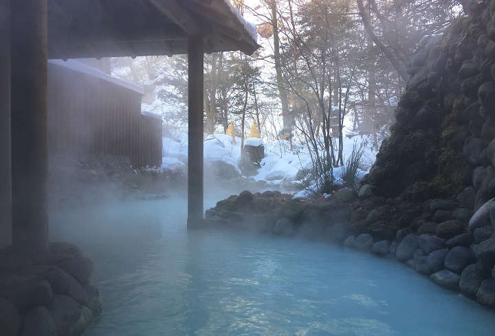 Japan traditional hot springs